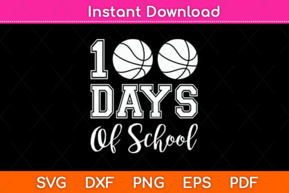 100 Days School Volleyball SVG: Crafts & Graphics