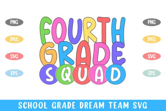 4th Grade Squad Graphics for Crafts