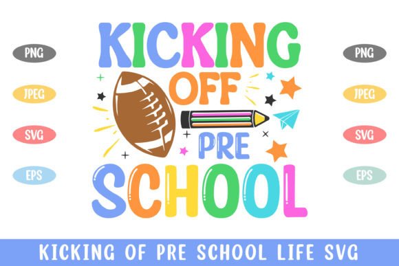Kicking Off Pre School Graphics for Crafts