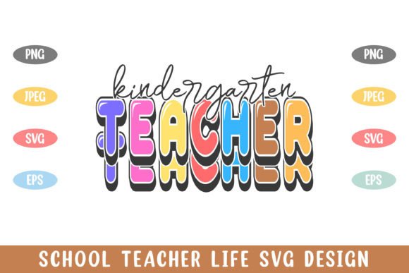 Kindergarten School Teacher Life Graphics & Crafts