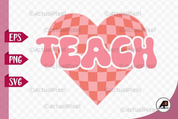 Retro Teacher Graphics for Crafts & Design