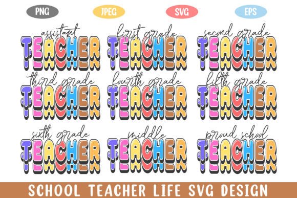School Teacher Life SVG: Graphics for Crafts