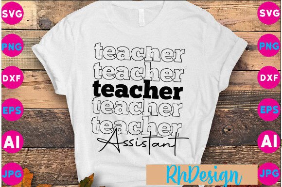 Teacher Assistant Graphics for Crafts Branding