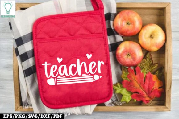 Teacher Pot Holder SVG: Graphics for Crafts